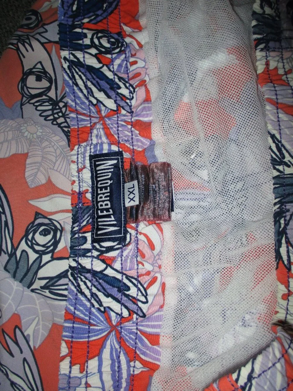 Vilebrequin Cartoon Drawn Bird Swim Trunks  XXL